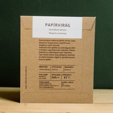 Virágos Pagony virágmag - papírvirág