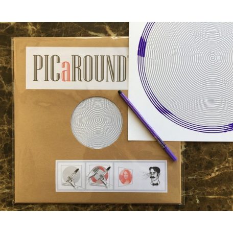 PICAROUND színező - 090 Alfred Hitchcock