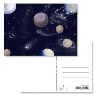 Papetri képeslap - galaxis