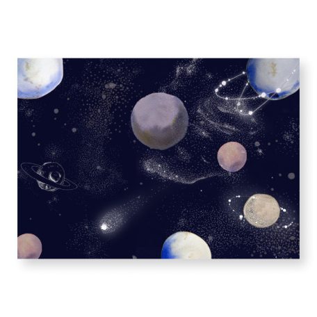 Papetri nyomat, falikép - A5 - A4 - 30x40 cm - Galaxis