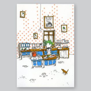 Papetri nyomat, falikép - A5 - szakács
