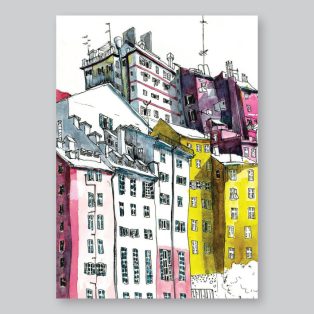 Papetri nyomat, falikép - A5 - Genova 02