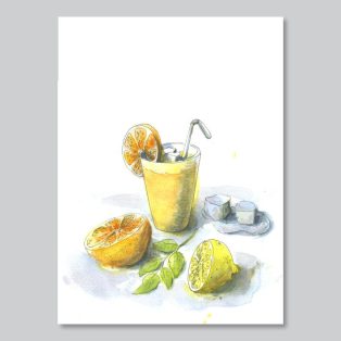 Papetri nyomat, falikép - A5 - A4 - limonádé