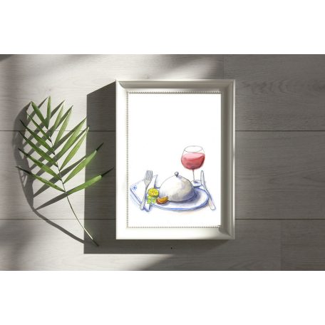 Papetri nyomat, falikép - A5 - A4 -főétel