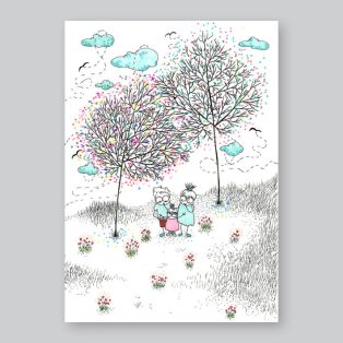 Papetri nyomat, falikép - A5 - A4 -Család