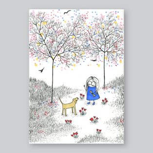 Papetri nyomat, falikép - A5 - A4 - Kutyacsont