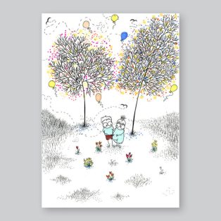 Papetri nyomat, falikép - A5 - A4 - állapotos