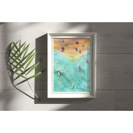 Papetri nyomat, falikép - A5 - A4 - strand
