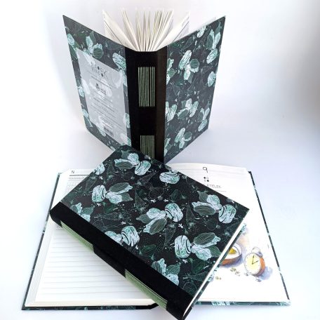 Papetri angol - magyar nyelvű kitölthető szakácskönyv - fekete borítóval