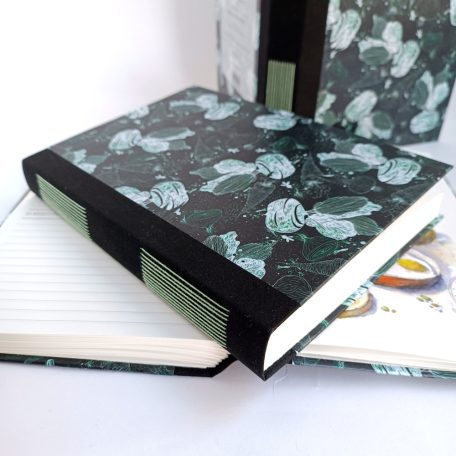 Papetri angol - magyar nyelvű kitölthető szakácskönyv - fekete borítóval