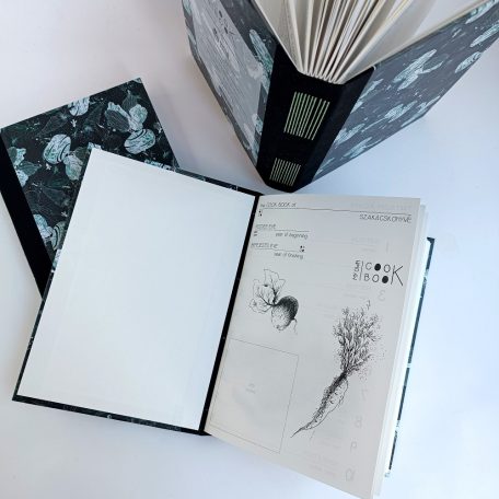 Papetri angol - magyar nyelvű kitölthető szakácskönyv - fekete borítóval