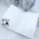 Papetri tervező - A5 Papetri planner- dátumozatlan határidőnapló - kék gyapot - puha borítóval - belül színes lapokkal