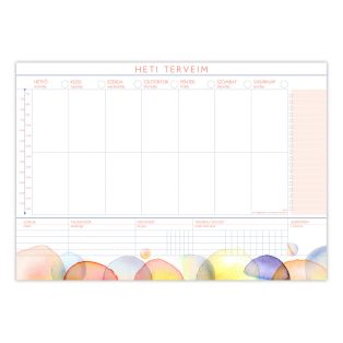  PAPETRI asztali tépőtömb - heti terveim paca mintával - A4