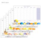 PAPETRI asztali tépőtömb - havi terveim napirend mintával - A4