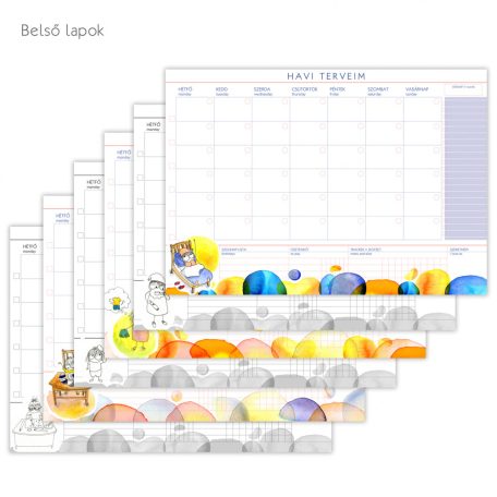 PAPETRI asztali tépőtömb - havi terveim napirend mintával - A4
