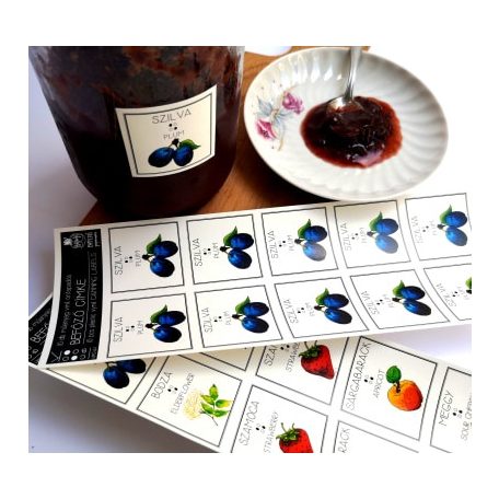 PAPETRI befőző címke - bodza