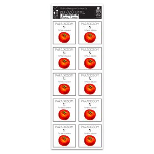 PAPETRI befőző címke - paradicsom