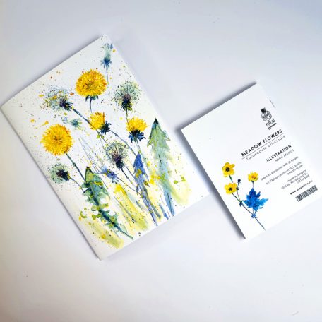 A5 - A6 sima irkatűzött füzet - gyermekláncű / taraxacum officinale