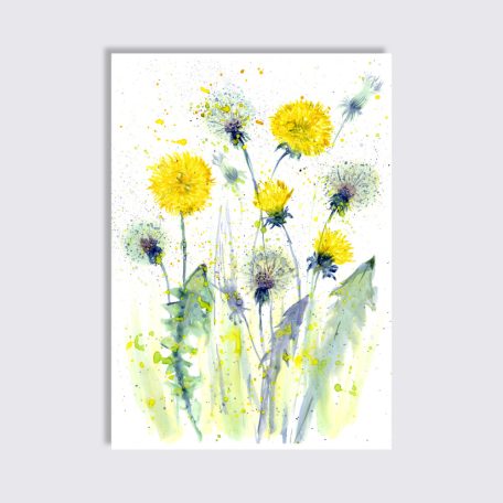 A5 - A6 sima irkatűzött füzet - gyermekláncű / taraxacum officinale