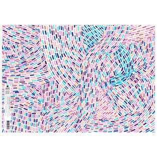 PAPETRI mini díszcsomagoló - örvény 01 - 45 x 32 cm