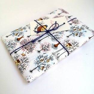   PAPETRI mini díszcsomagoló - nyúl az erdőben - 45 x 32 cm
