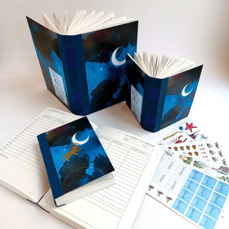 Papetri tervező - Papetri planner- dátumozatlan - hold - puha borító