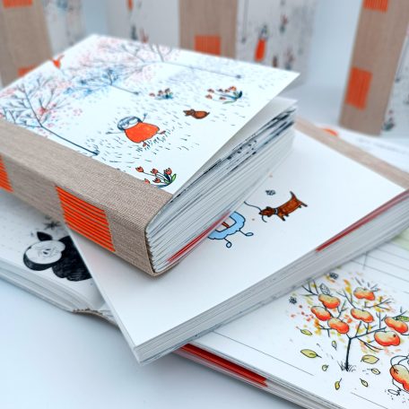 Papetri tervező - Papetri planner- dátumozatlan - nyuszilufi - puha borítós - belül színes lapokkal