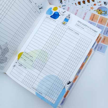 Papetri tervező - Papetri planner- dátumozatlan - nyuszilufi - puha borítós - belül színes lapokkal