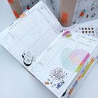 Papetri tervező - Papetri planner- dátumozatlan - nyuszilufi - puha borítós - belül színes lapokkal