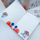 Papetri tervező - Papetri planner- dátumozatlan - nyuszilufi - puha borítós - belül színes lapokkal