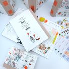 Papetri tervező - Papetri planner- dátumozatlan - nyuszilufi - puha borítós - belül színes lapokkal