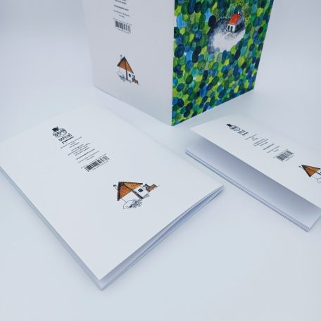 A5 - A6 sima irkatűzött füzet - kisház az erdőben