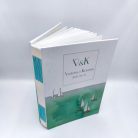 PAPETRI monogrammos elnevezhető fotóalbum rajzkönyv esküvői emlékkönyv - kézzel kötve - vitorlás
