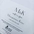 PAPETRI monogrammos elnevezhető fotóalbum rajzkönyv esküvői emlékkönyv - kézzel kötve - vitorlás