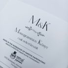 PAPETRI monogrammos elnevezhető fotóalbum rajzkönyv esküvői emlékkönyv - kézzel kötve - Balaton mintával