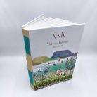 PAPETRI monogrammos elnevezhető fotóalbum rajzkönyv esküvői emlékkönyv - kézzel kötve - Balaton mintával