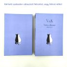 PAPETRI monogrammos elnevezhető fotóalbum rajzkönyv esküvői emlékkönyv - kézzel kötve - cicapár mintával