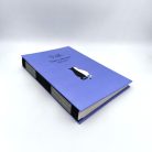 PAPETRI monogrammos elnevezhető fotóalbum rajzkönyv esküvői emlékkönyv - kézzel kötve - cicapár mintával