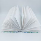 PAPETRI monogrammos elnevezhető fotóalbum rajzkönyv esküvői emlékkönyv - kézzel kötve - cicapár mintával