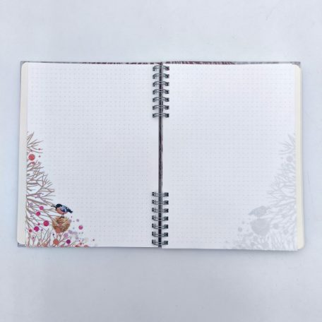 Papetri A5 keményfedeles spirálfüzet a fák négy élete sima vagy pontrácsos bullet journal