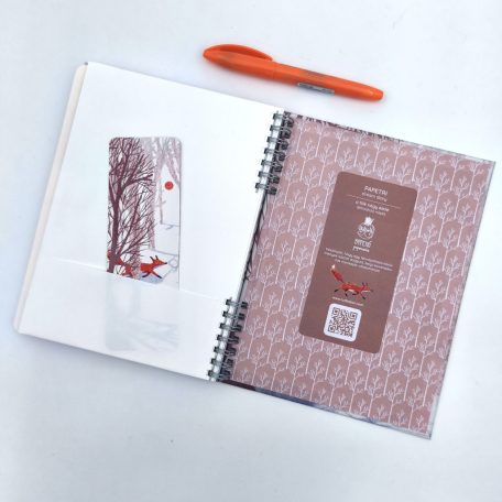 Papetri A5 keményfedeles spirálfüzet a fák négy élete sima vagy pontrácsos bullet journal