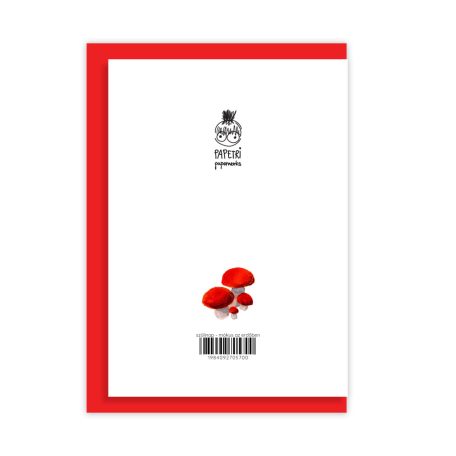 Papetri borítékos képeslap - szülinapi mókus