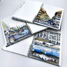 A5 keményfedeles spirálfüzet Gellért Budapest sima vagy pontrácsos bullet journal
