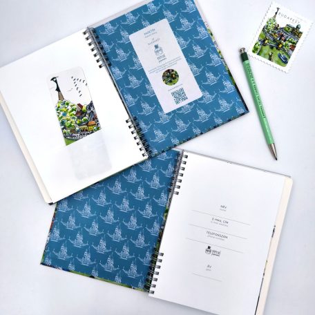 A5 keményfedeles spirálfüzet Gellért Budapest sima vagy pontrácsos bullet journal