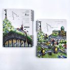 A5 keményfedeles spirálfüzet Gellért Budapest sima vagy pontrácsos bullet journal