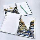 A5 keményfedeles spirálfüzet Gellért Budapest sima vagy pontrácsos bullet journal