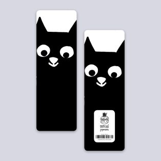 Papetri könyvjelző - macska