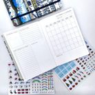 Papetri tervező - dátumozatlan - nyári eső -  keményfedeles okos naptár - csak rendelésre készül