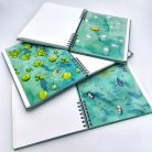 A5 keményfedeles spirálfüzet vitorlás sima vagy pontrácsos bullet journal