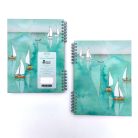 A5 keményfedeles spirálfüzet vitorlás sima vagy pontrácsos bullet journal